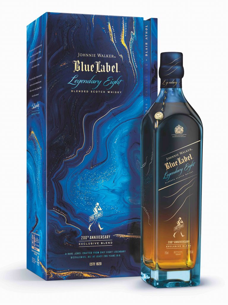Johnnie Walker Blue Label Legendary Eight with Pack