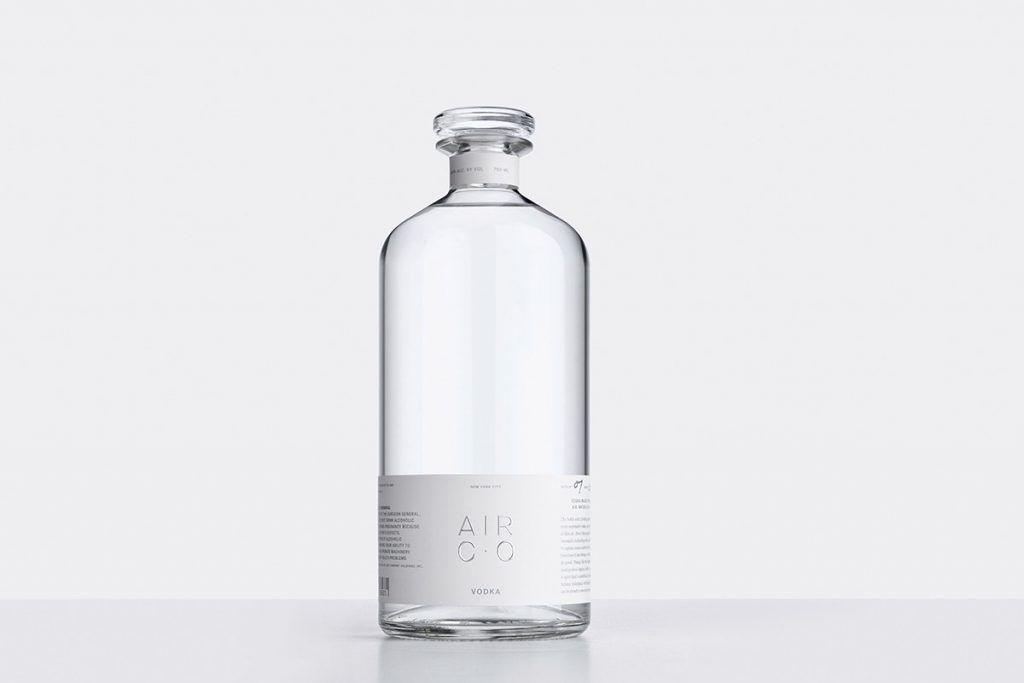 Air co. carbon-negative vodka
