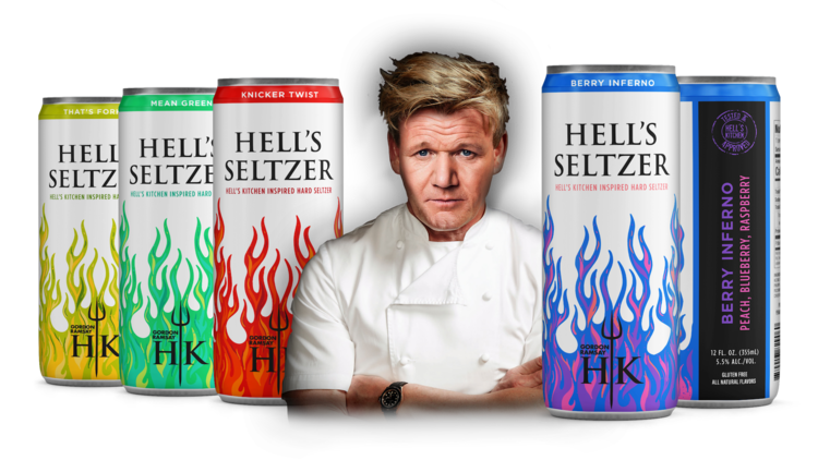 Gordon Ramsay Launches Hell’s Hard Seltzer Range - Spirited