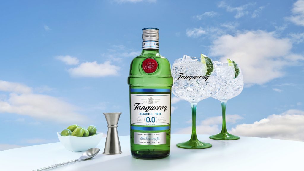 Tanqueray 0.0% alcohol free bottle