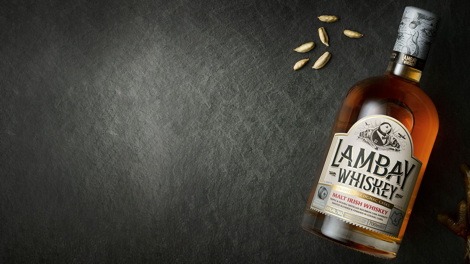 Lambay Malt Irish Whiskey bottle