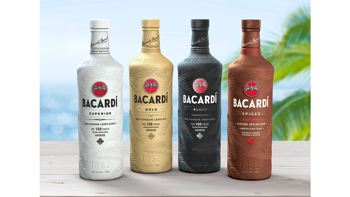 Bacardi biodegradable bottle