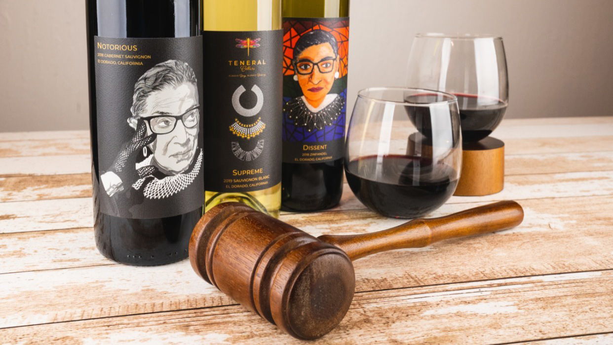 Teneral Cellars Ruth Bader Ginsburg Wine Collection