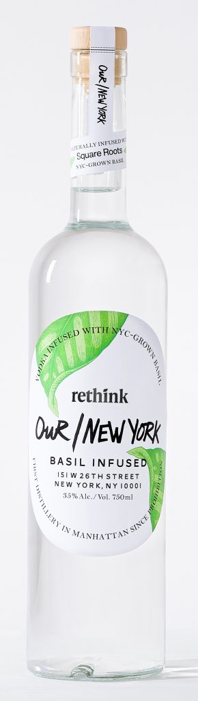 Our/New York Vodka Basil Bottle