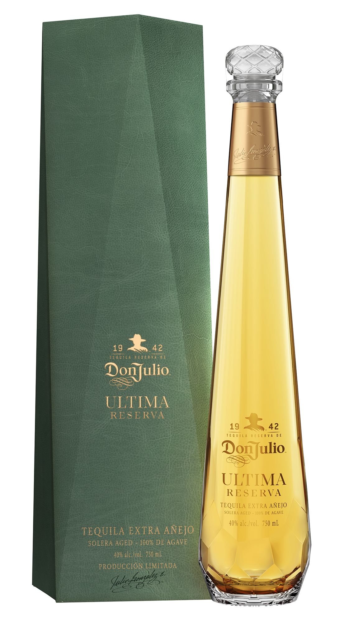 Tequila Don Julio Ultima Reserva Box and Bottle