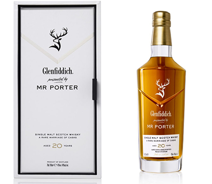 Glenfiddich Presented by Mr Porter bottle box