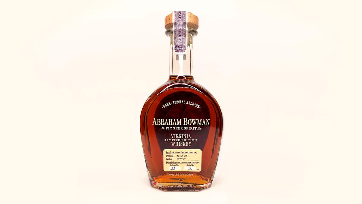 Abraham Bowman Rum Finished Bourbon 15-Year-Old