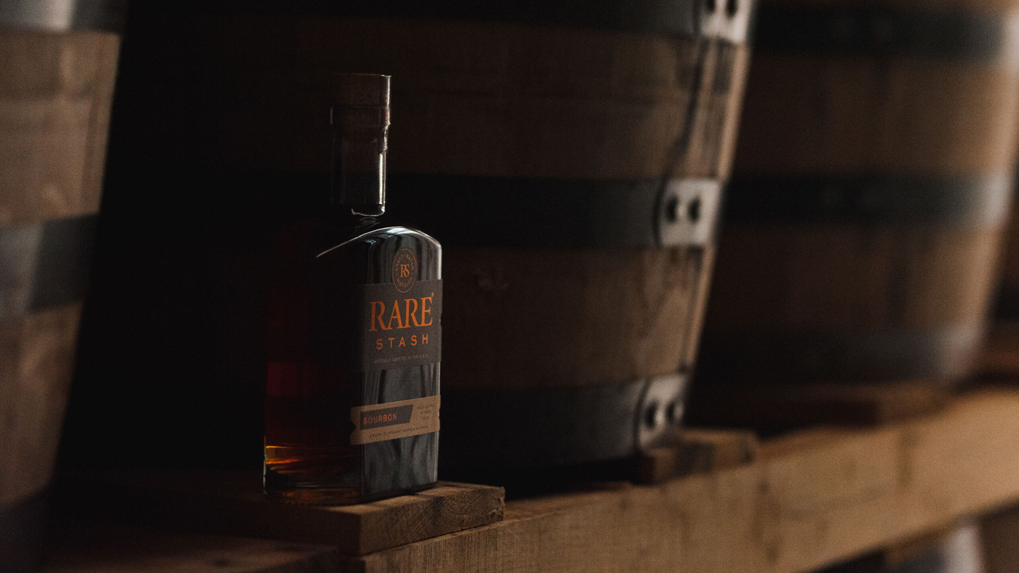 Dustin Poirier Rare Stash Bourbon bottle