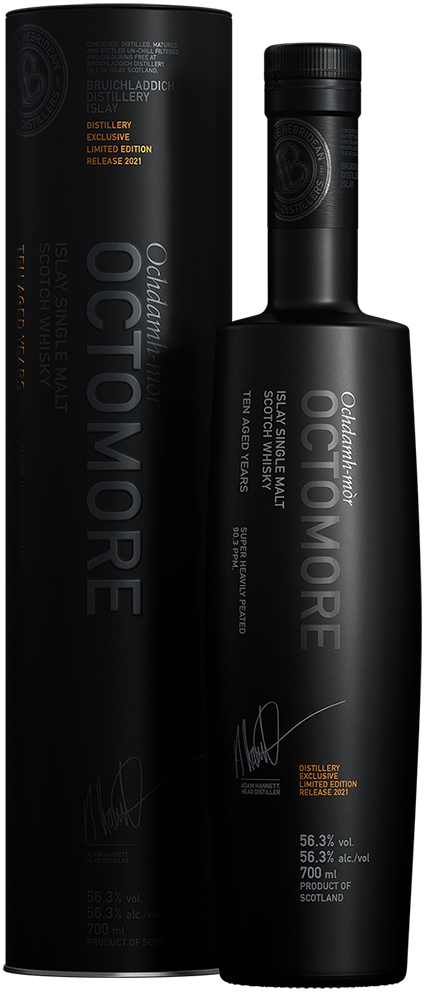 Octomore Ten Aged Years 5th Edition bottle box