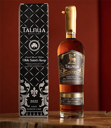 Talnua 2022 Olde Saint’s Keep American Single Pot Still Whiskey vertical