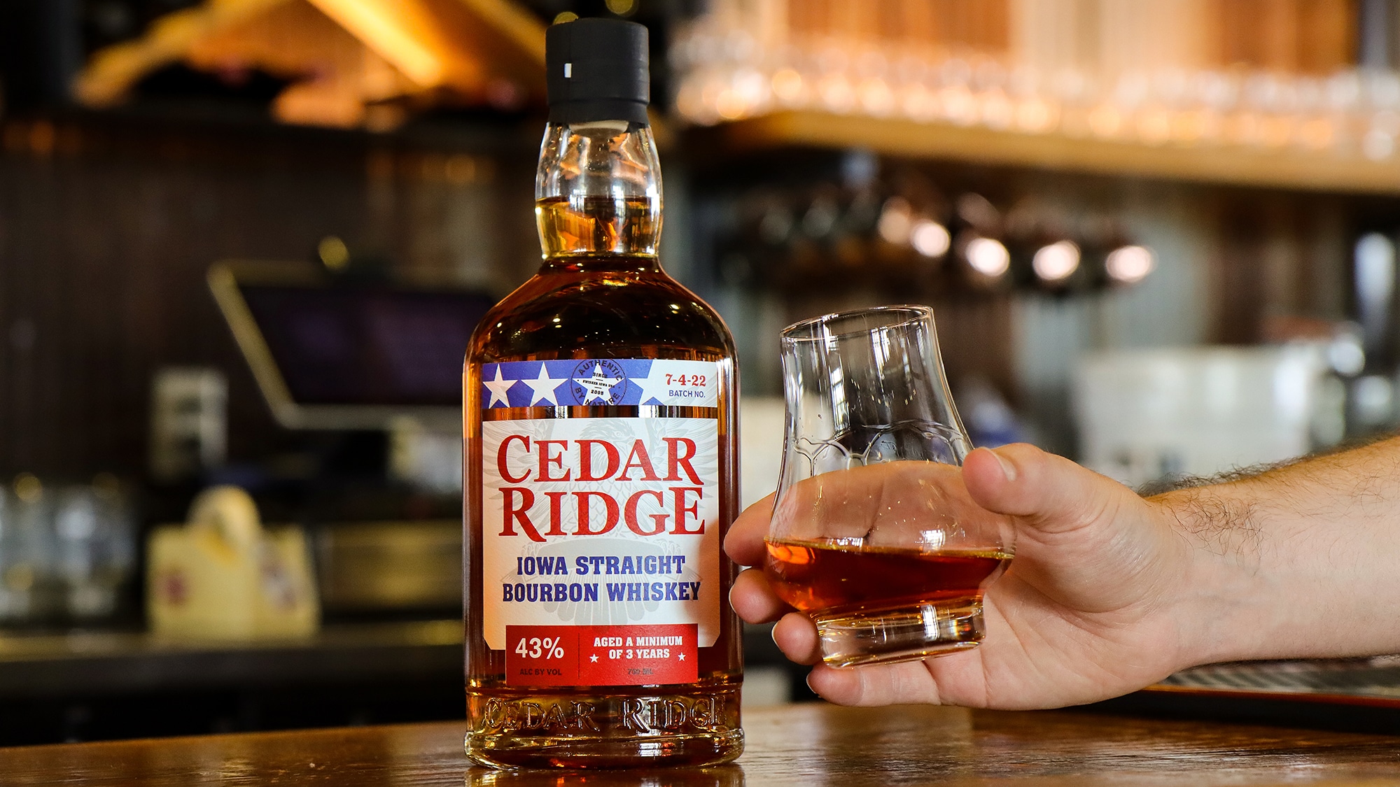 Cedar Ridge Limited Edition Patriotic Bottling - Red White & Bourbon