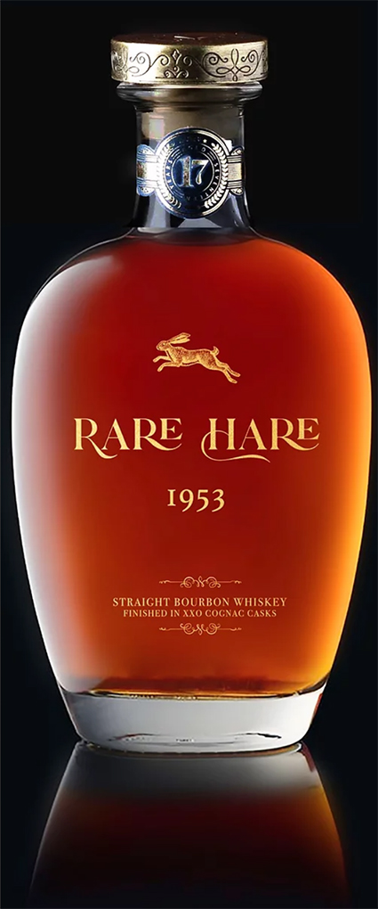 Playboy bourbon Rare Hare 1953 bottle